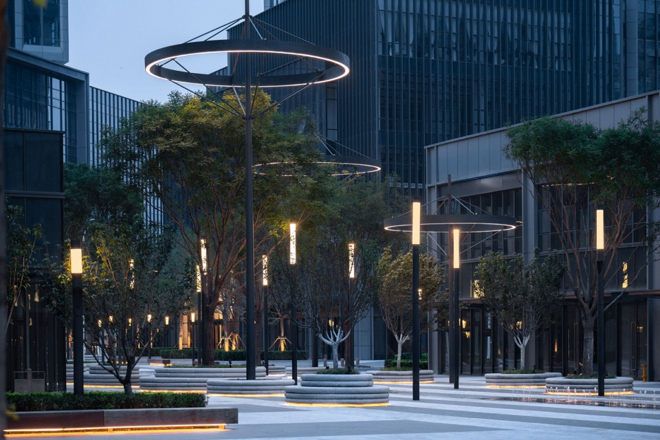 rongchuang office tower plaza by ballistic architecture machine bam