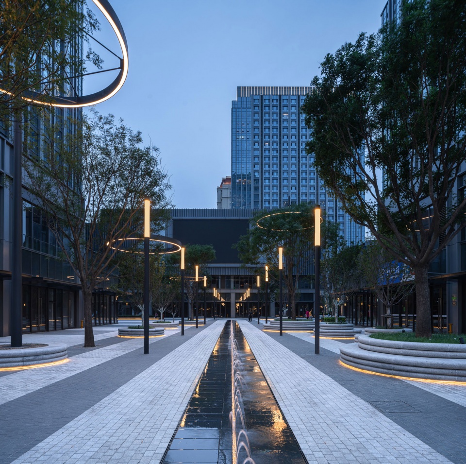 rongchuang office tower plaza by ballistic architecture machine bam
