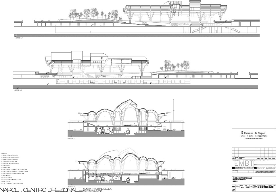 naples underground central station centro direzionale by embt