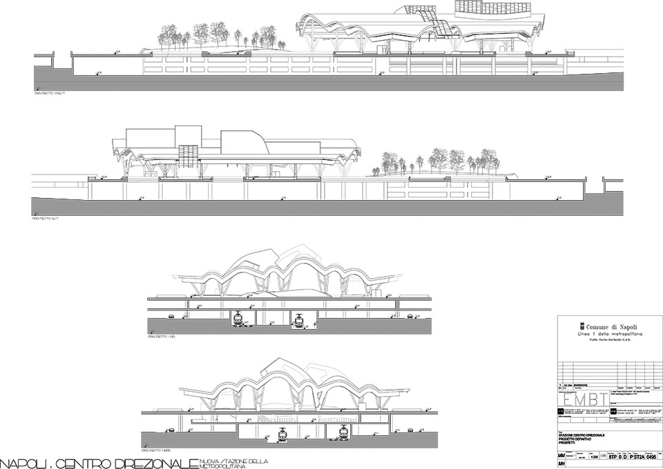naples underground central station centro direzionale by embt