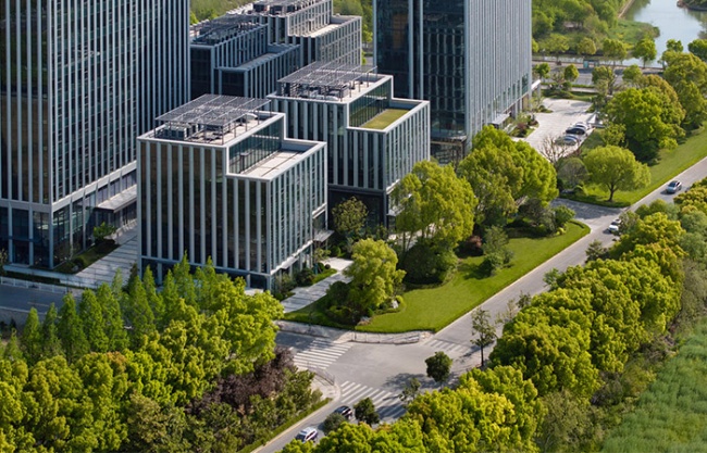  Jiading Yuanxiang Lake central District Commercial and Office plot landscape by Weimar Group