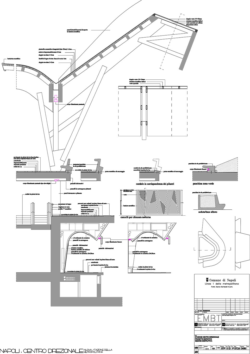 naples underground central station centro direzionale by embt