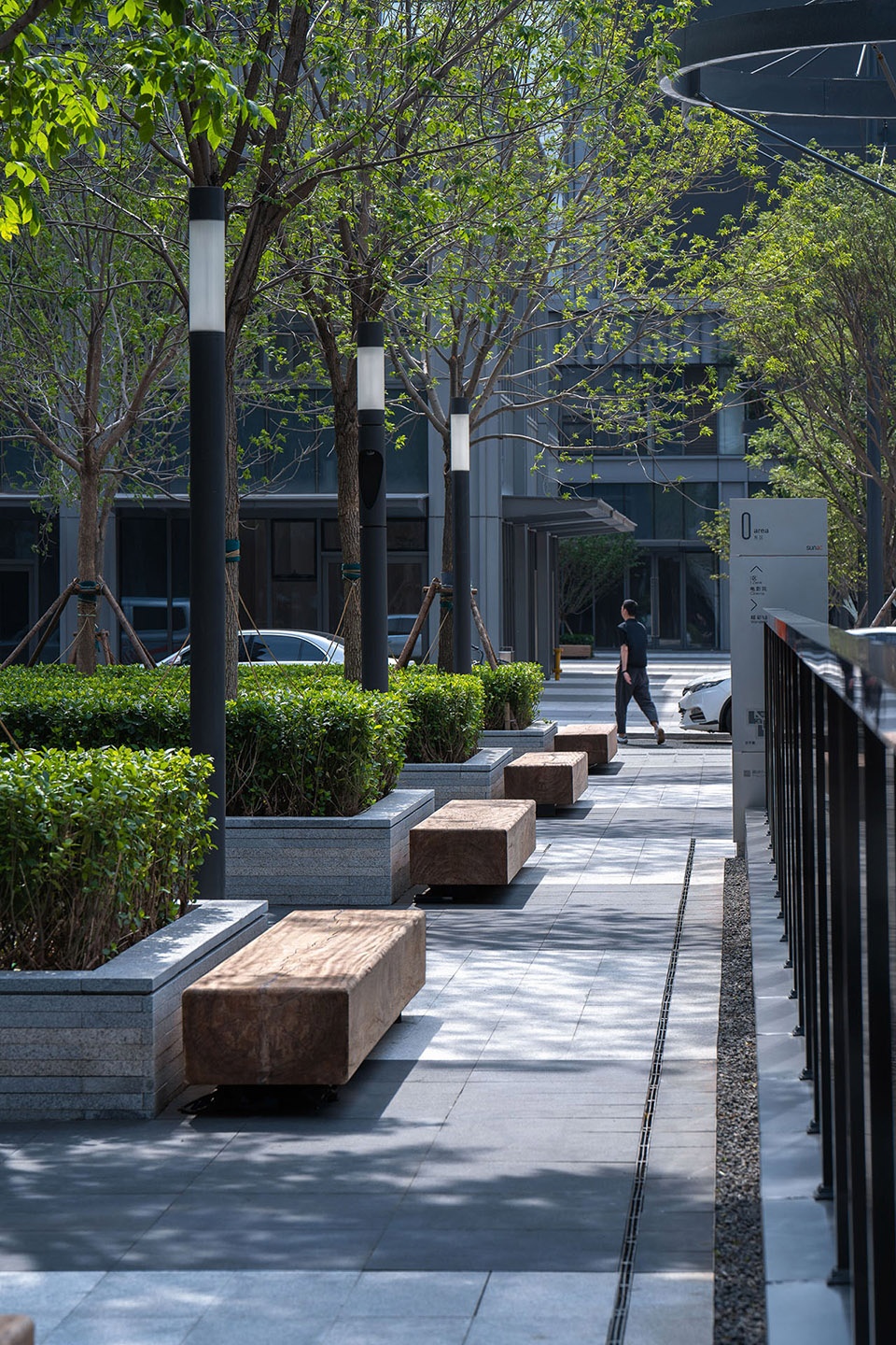 rongchuang office tower plaza by ballistic architecture machine bam