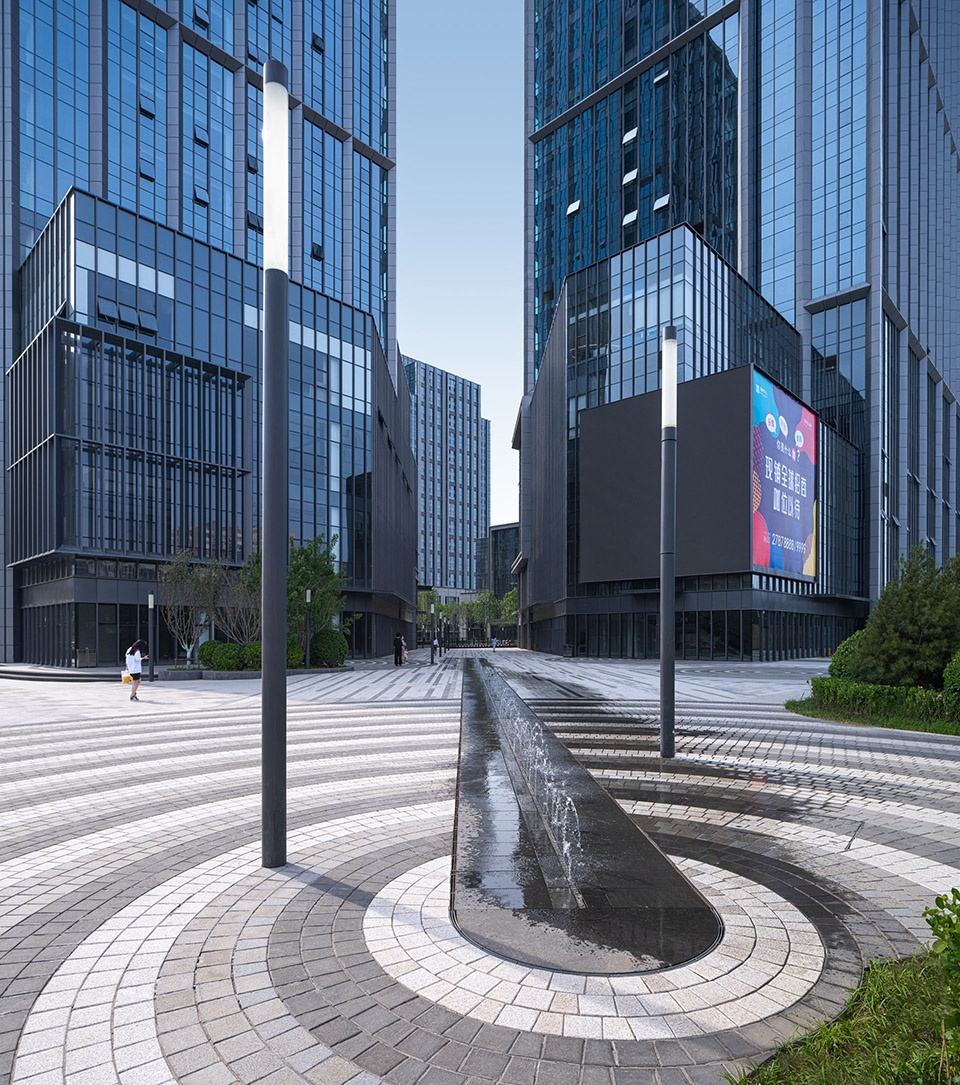 rongchuang office tower plaza by ballistic architecture machine bam