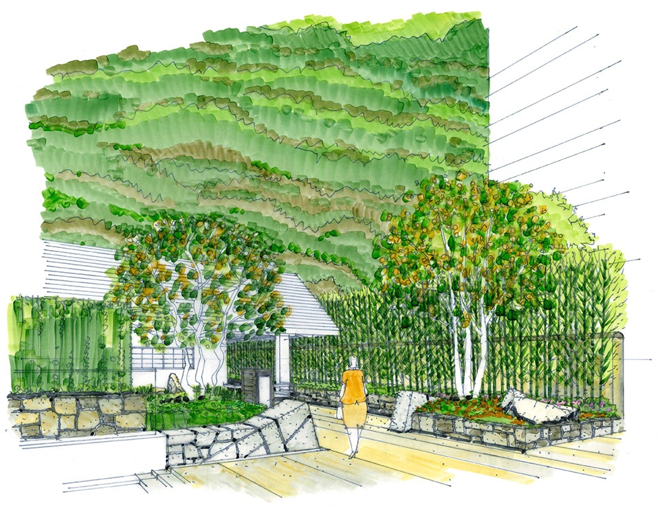 sanya aranya courtyard of ninefold mountains by yoshiki toda landscape