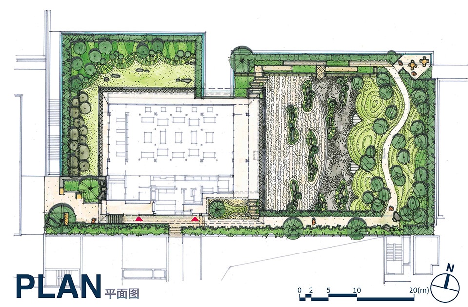 sanya aranya courtyard of ninefold mountains by yoshiki toda landscape