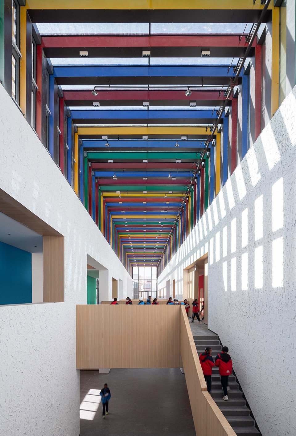 the multifunctional art center of lhozhag county middle school by shenzhen huahui design