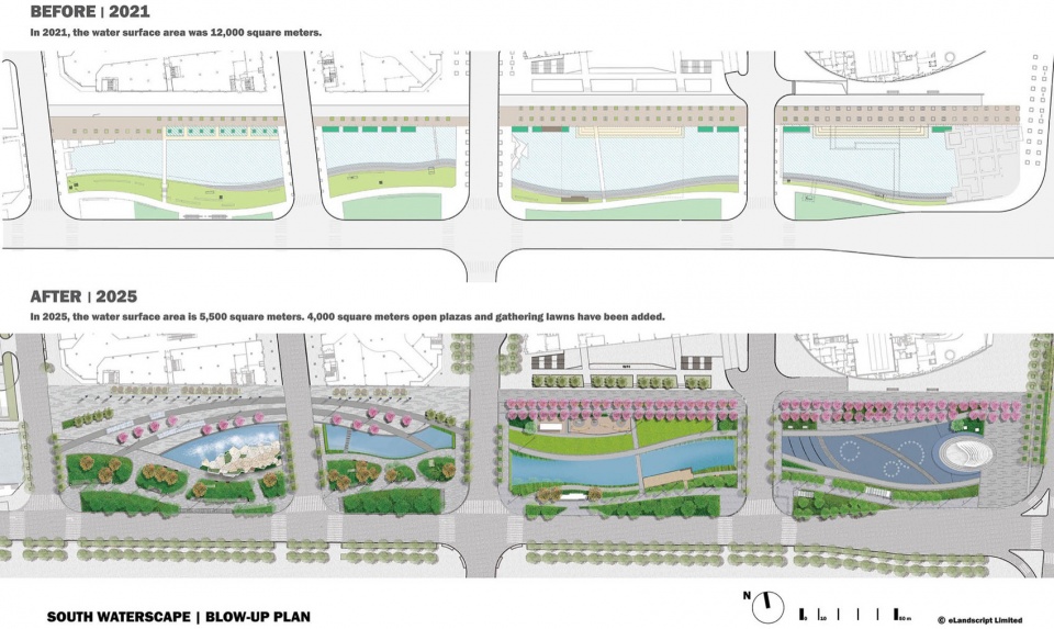 Public Water Pool Renovation in Shenzhen Nanshan Commercial and Cultural Center District by eLandscript Studio t7f