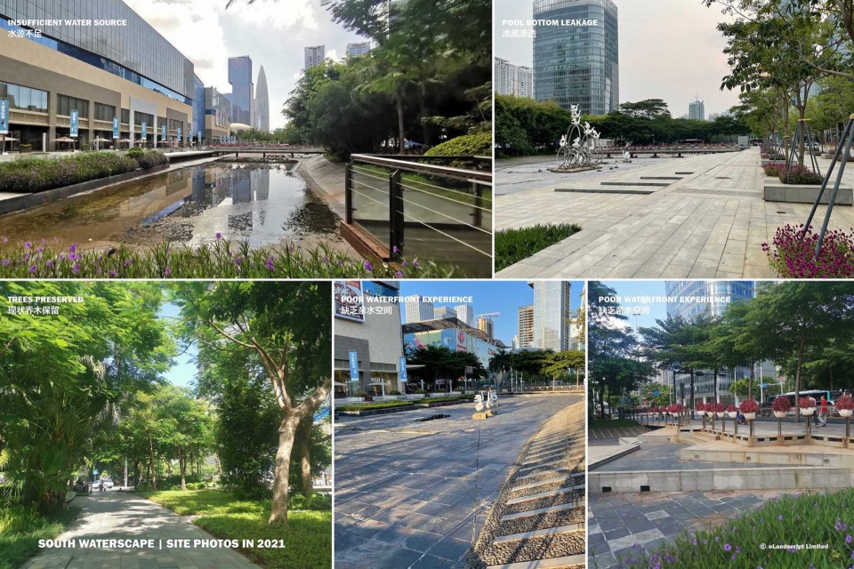 Public Water Pool Renovation in Shenzhen Nanshan Commercial and Cultural Center District by eLandscript Studio