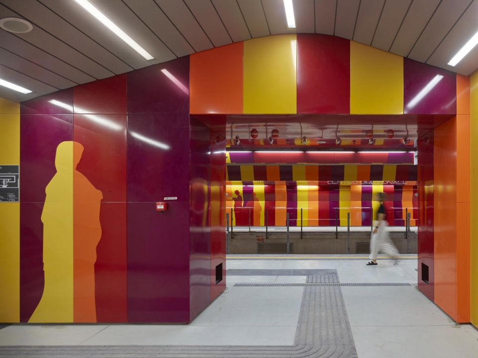 naples underground central station centro direzionale by embt