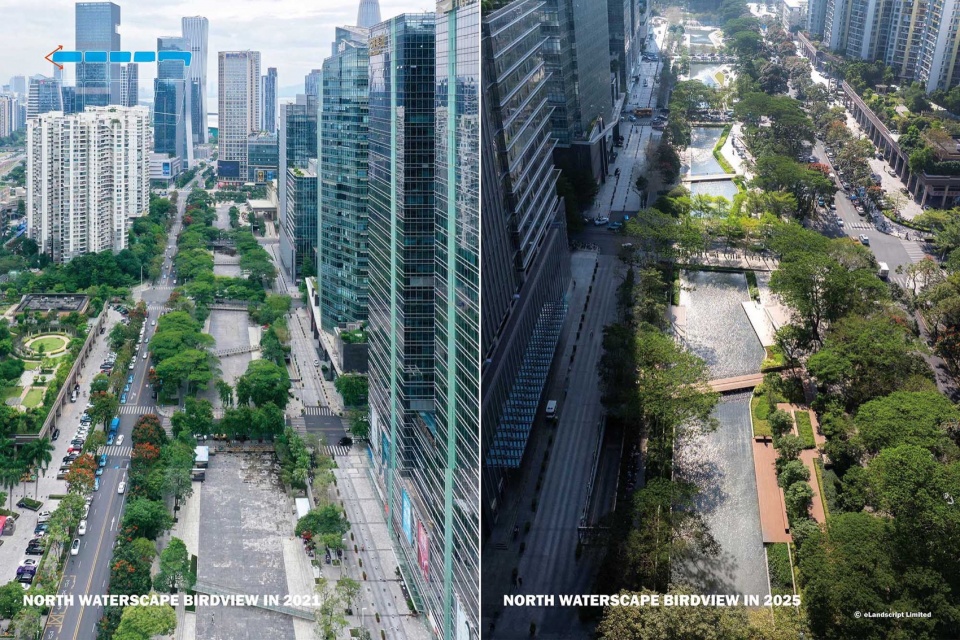Public Water Pool Renovation in Shenzhen Nanshan Commercial and Cultural Center District by eLandscript Studio