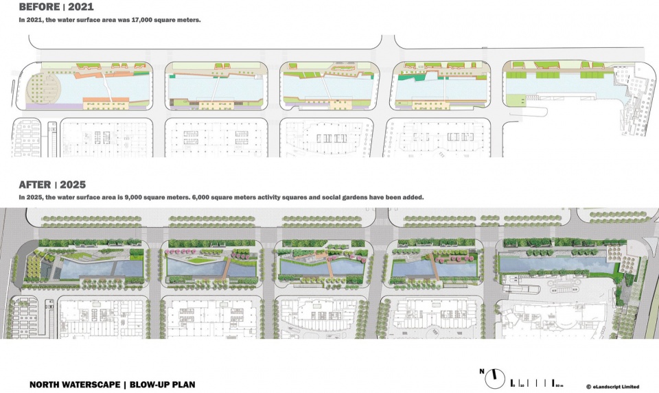 Public Water Pool Renovation in Shenzhen Nanshan Commercial and Cultural Center District by eLandscript Studio gvq