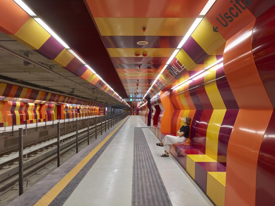 naples underground central station centro direzionale by embt