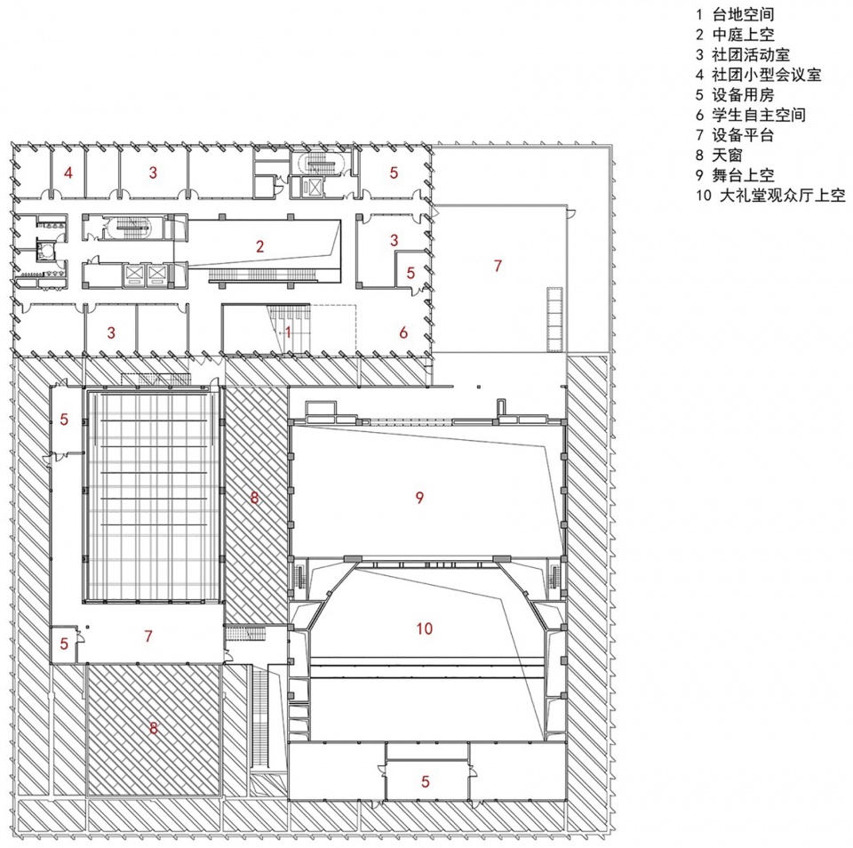 Yijia Building of Tongji University Students Activity Center in Jiading Campus by ongji Architectural Design Group Co. Ltd ATELIER LPLUS