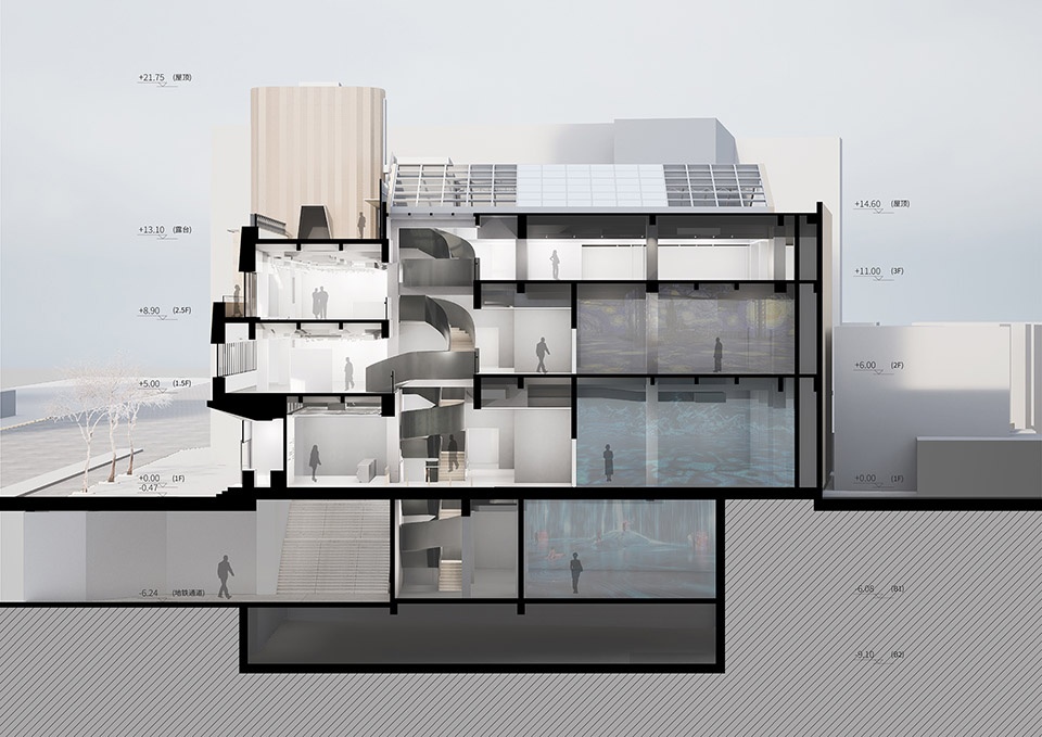 lafayette culture center renovation by they architects