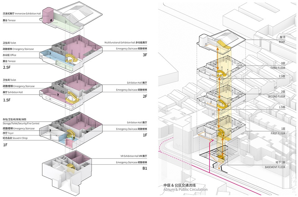 lafayette culture center renovation by they architects