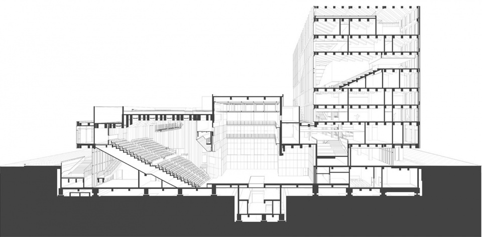 Yijia Building of Tongji University Students Activity Center in Jiading Campus by ongji Architectural Design Group Co. Ltd ATELIER LPLUS