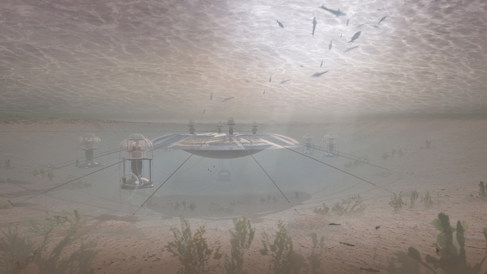 mars hydrosphere by clouds architecture office
