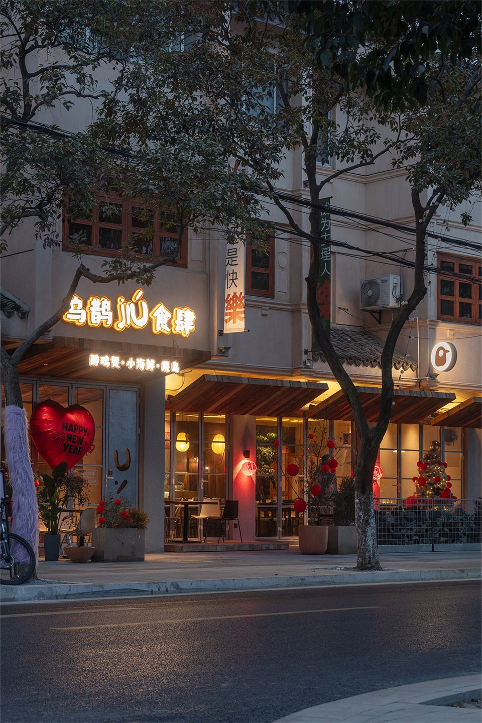 wuque jiu restaurant design by moon architects
