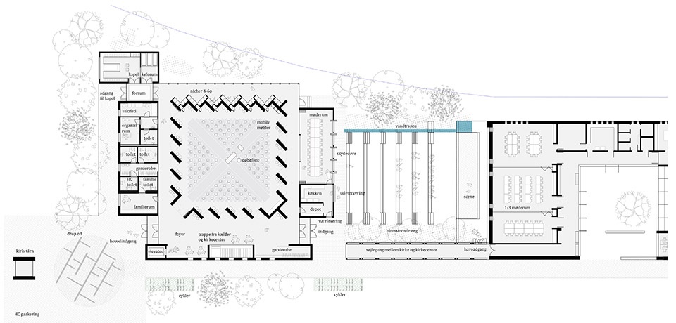 hojvangen church by henning larsen