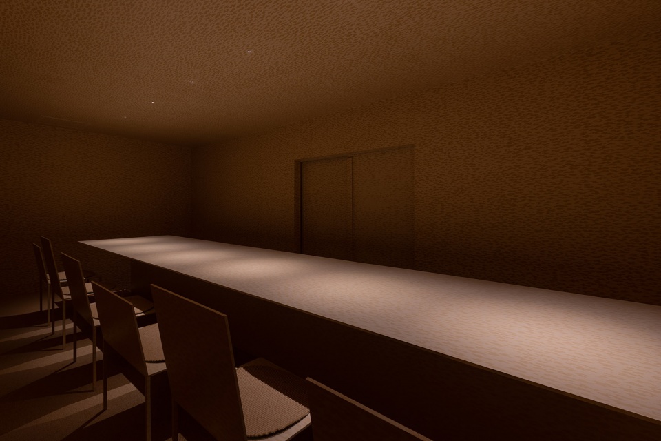 komorebi counter by takuya nakayama architects
