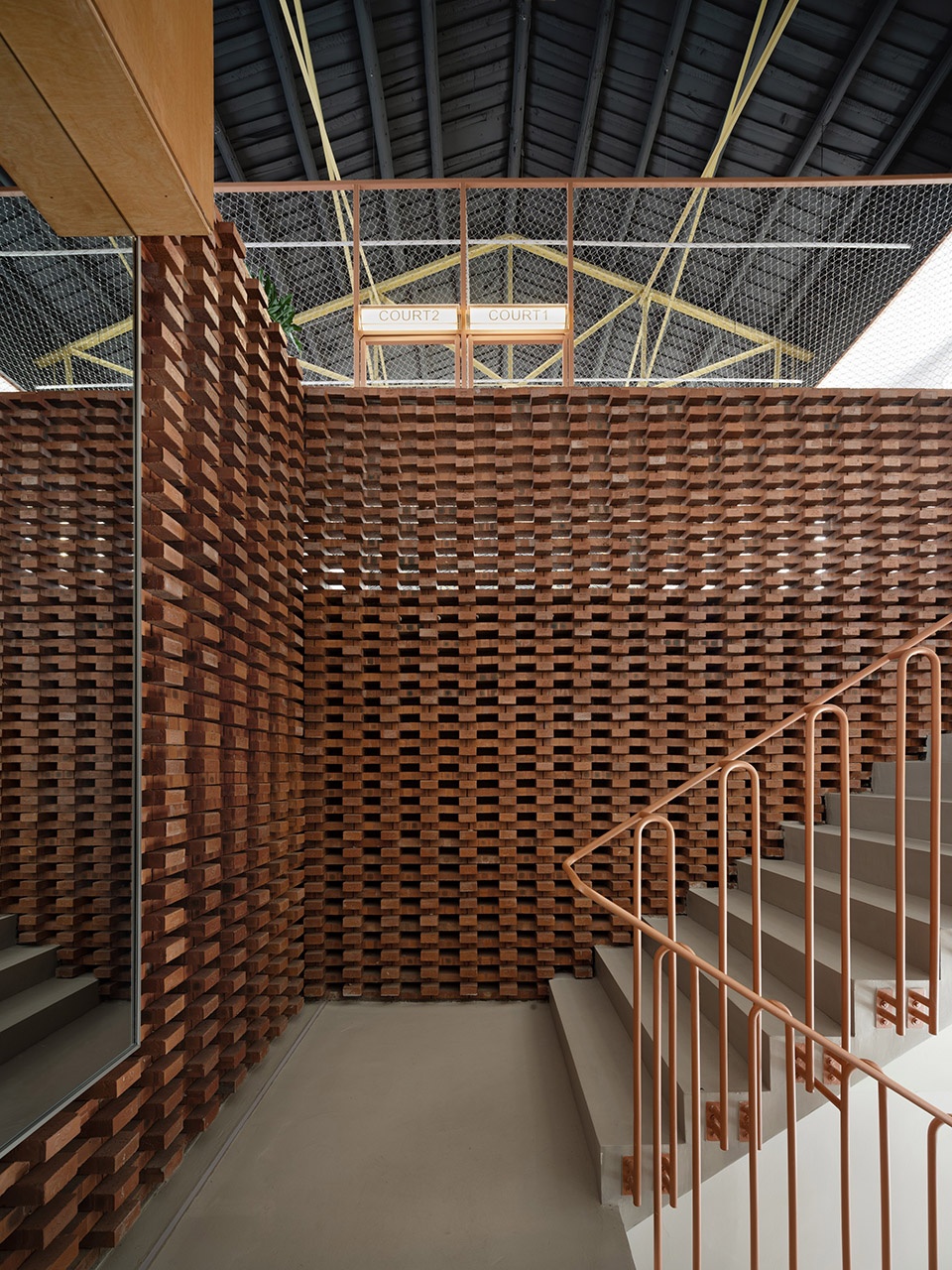 break point indoor tennis training center by for space design