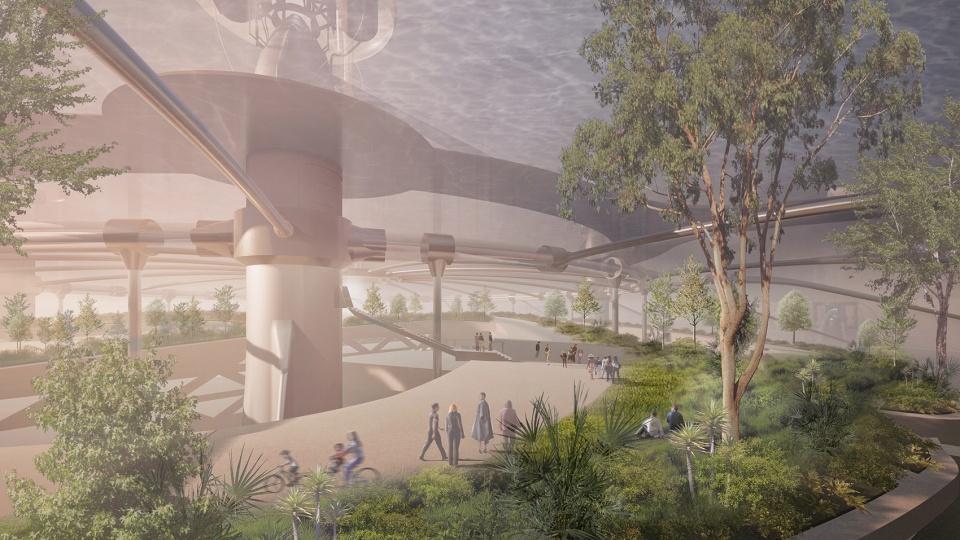 mars hydrosphere by clouds architecture office