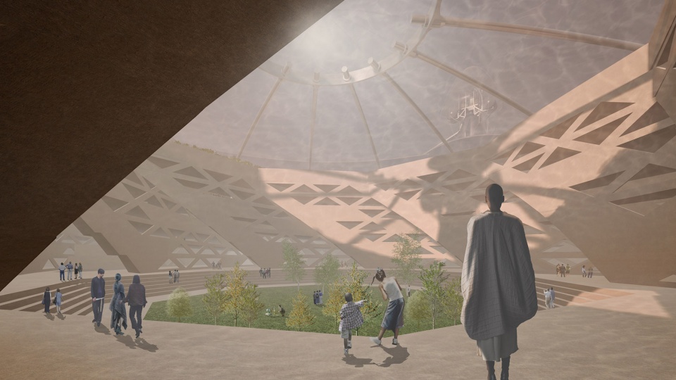 mars hydrosphere by clouds architecture office