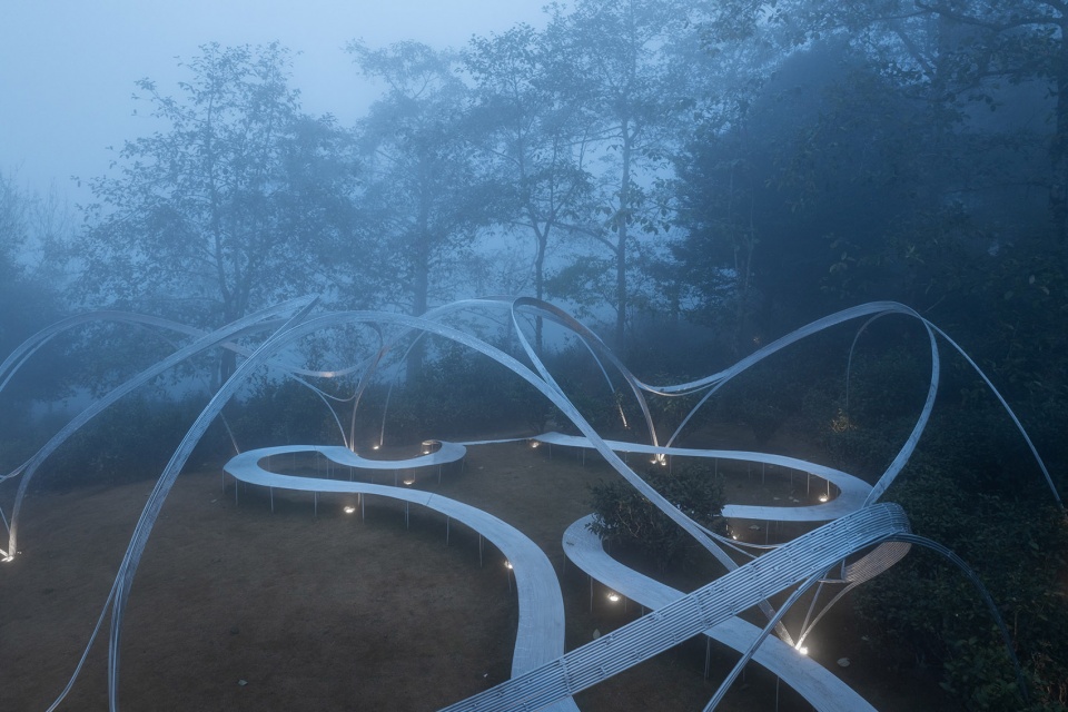 camellia theater on dali wuliangshan highland by kongxiangwei studio