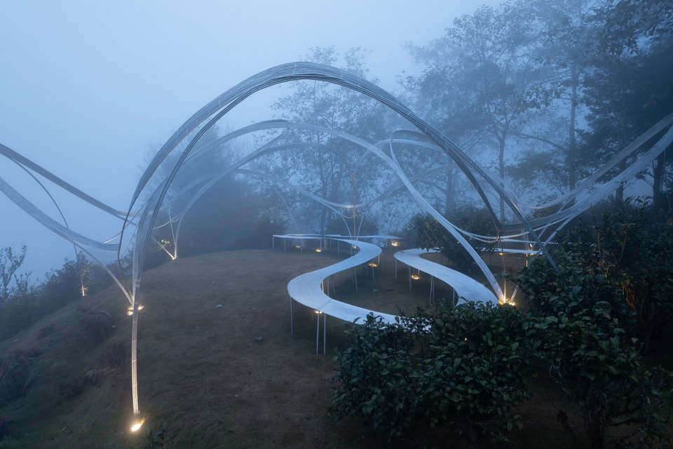 camellia theater on dali wuliangshan highland by kongxiangwei studio