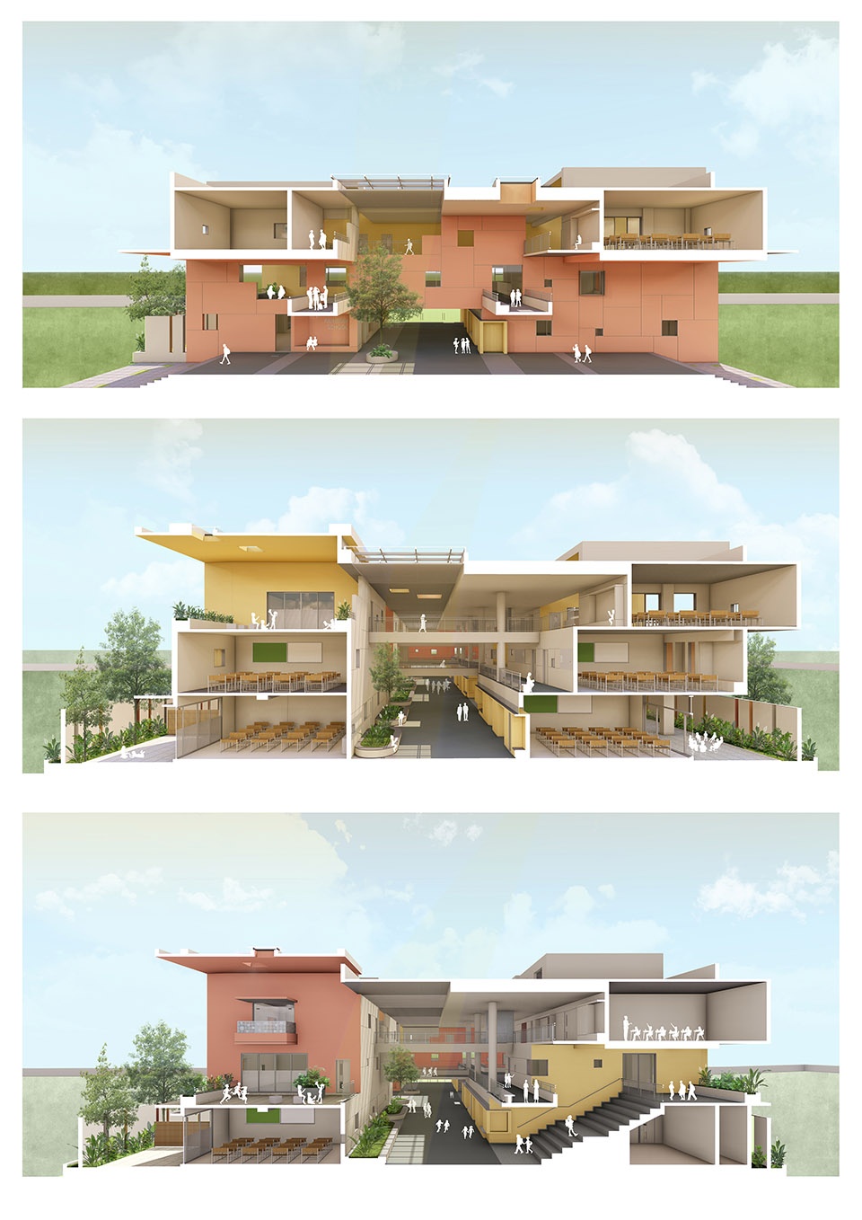 rainbow international school by spacefiction studio