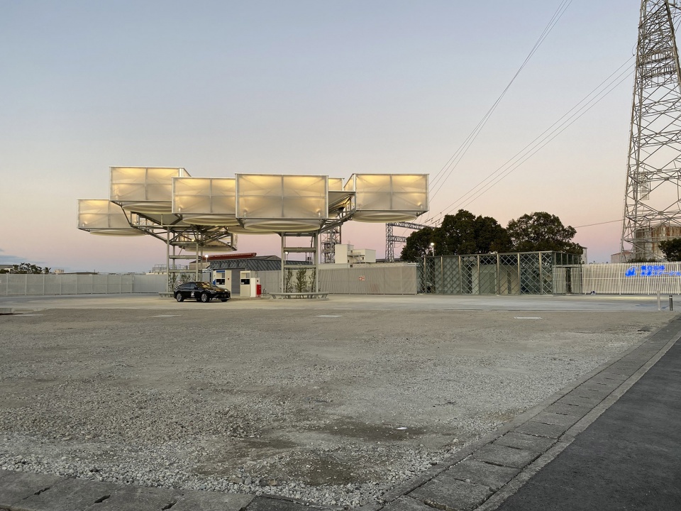 toagosei hydrogen station by osamu morishita architect and associates