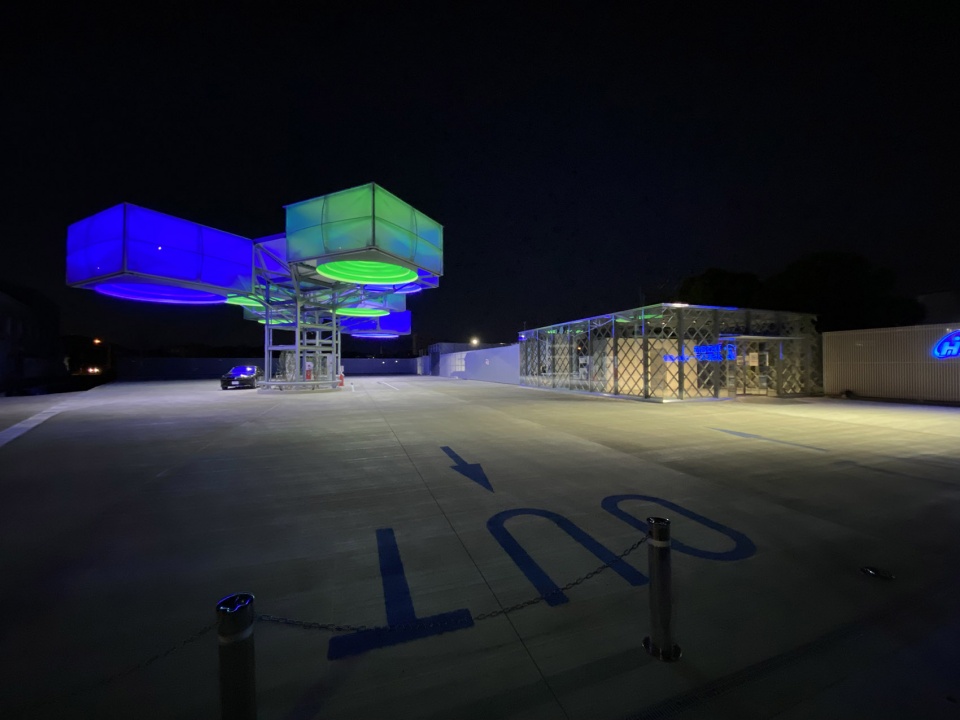 toagosei hydrogen station by osamu morishita architect and associates
