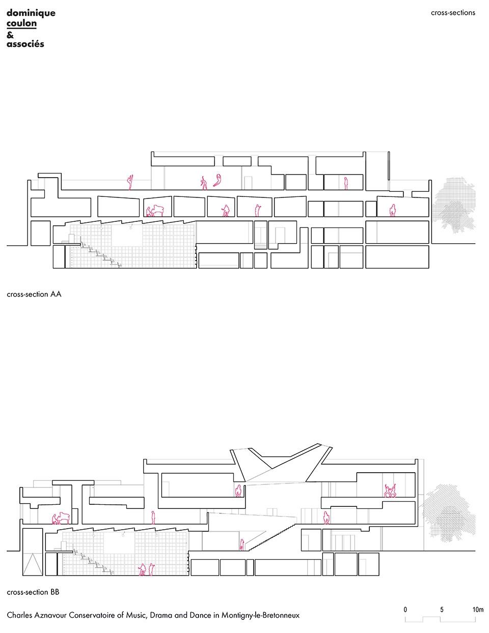 charles aznavour conservatoire of music drama and dance by dominique coulon associes
