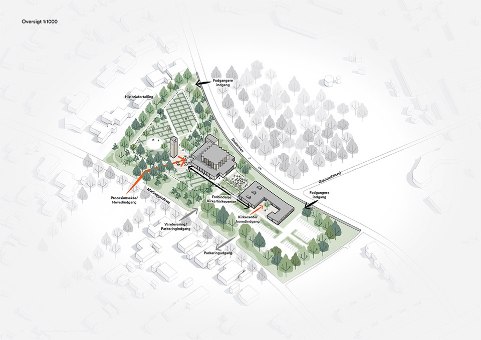 hojvangen church by henning larsen