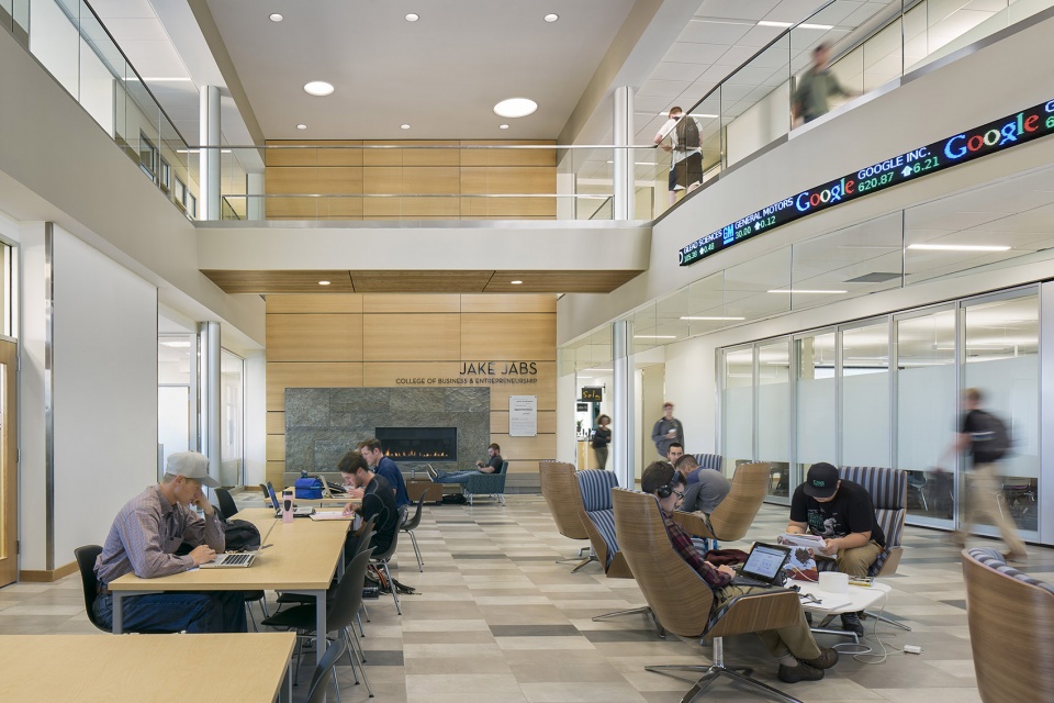 msu jake jabs college of business entrepreneurship by hennebery eddy architects