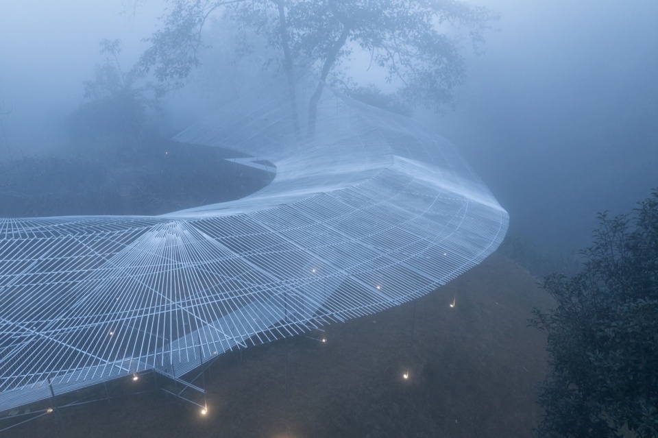 Dali Wuliang Mountain s Phoenix Feather Tea Pavilion by Kong Xiangwei Studio