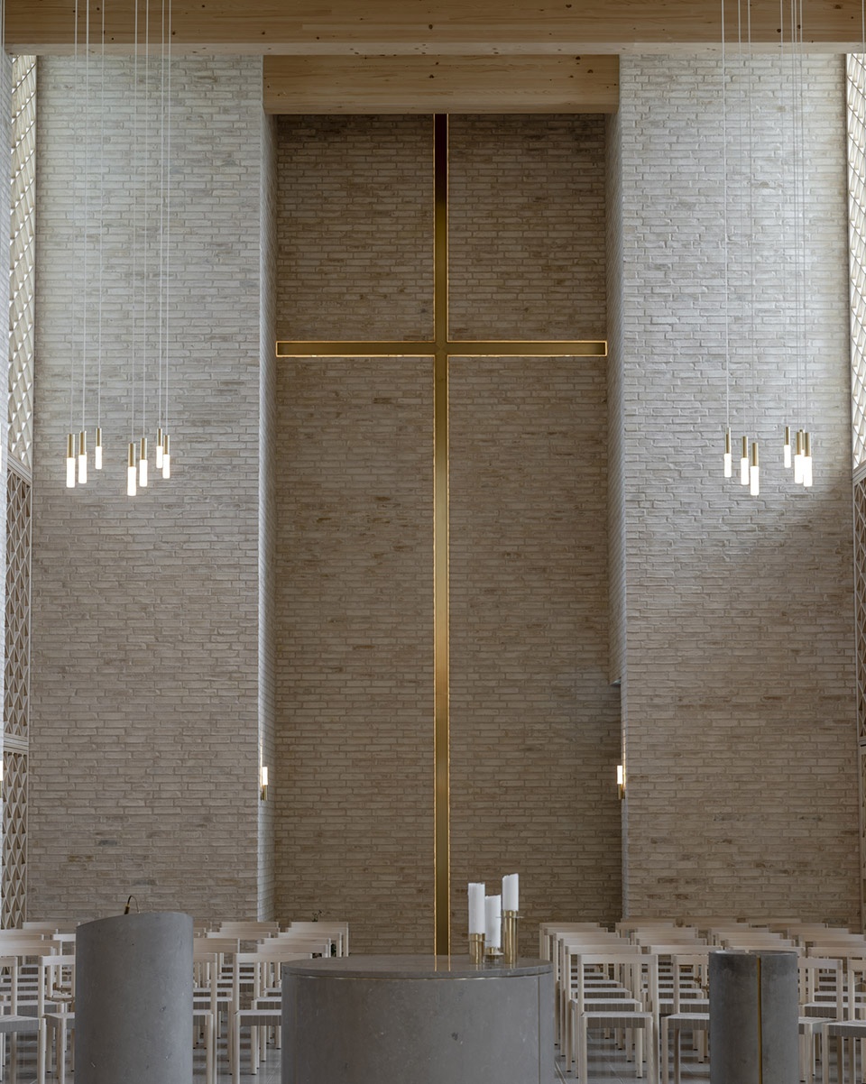 hojvangen church by henning larsen