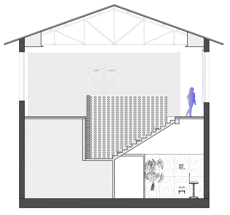 break point indoor tennis training center by for space design