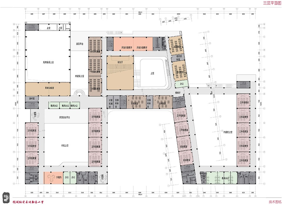 jingle new district zhanqian primary school by tjad