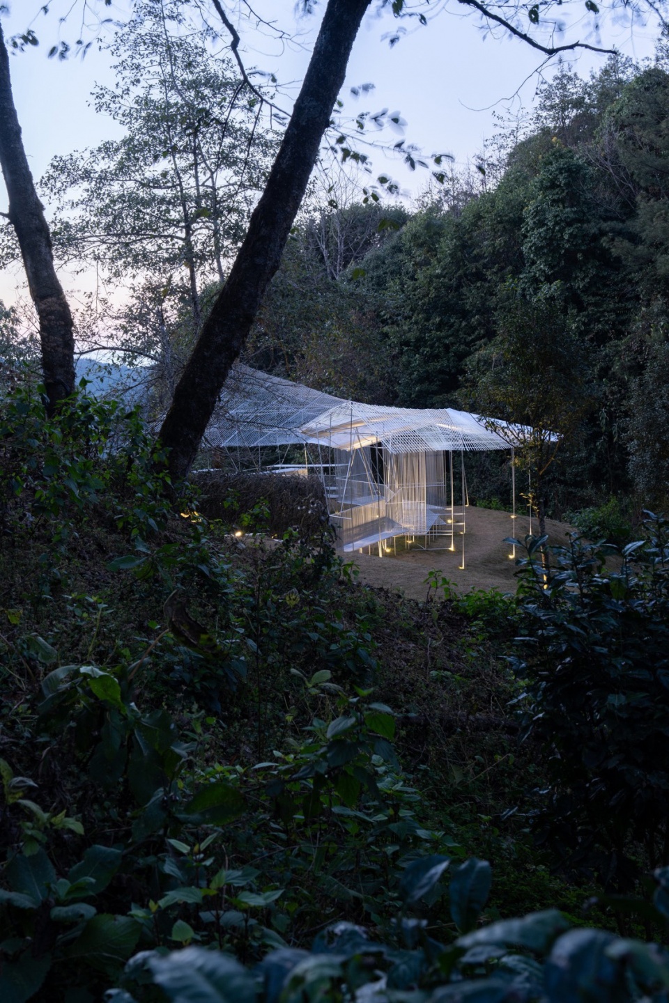Dali Wuliang Mountain s Phoenix Feather Tea Pavilion by Kong Xiangwei Studio dcl