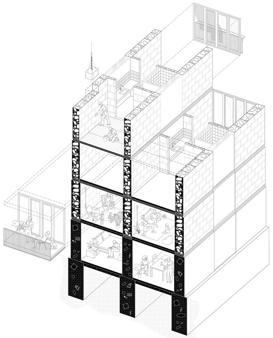 Social housing 2104 by HARQUITECTES