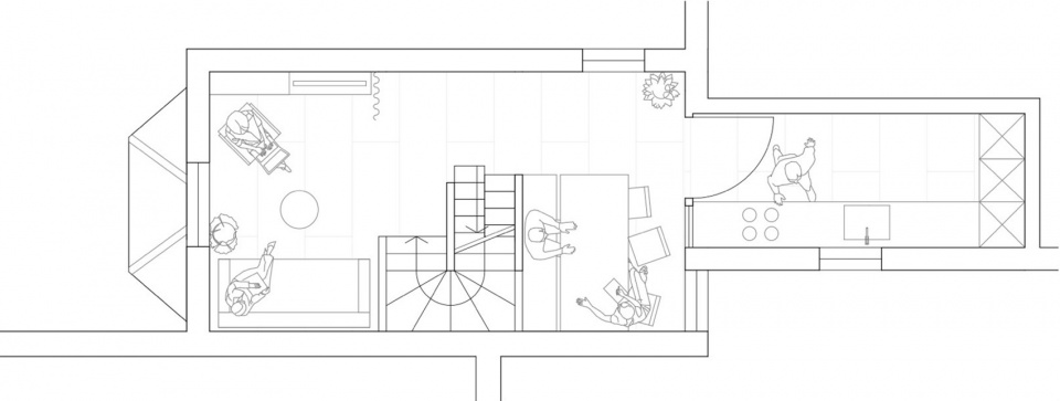 Apartment with a Mezzanine by OFFICE TEN ARCHITECTURE