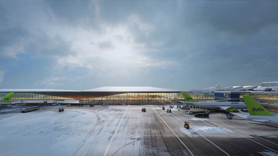 zha wins the architectural competition to design the new arrivals terminal at vilnius airport