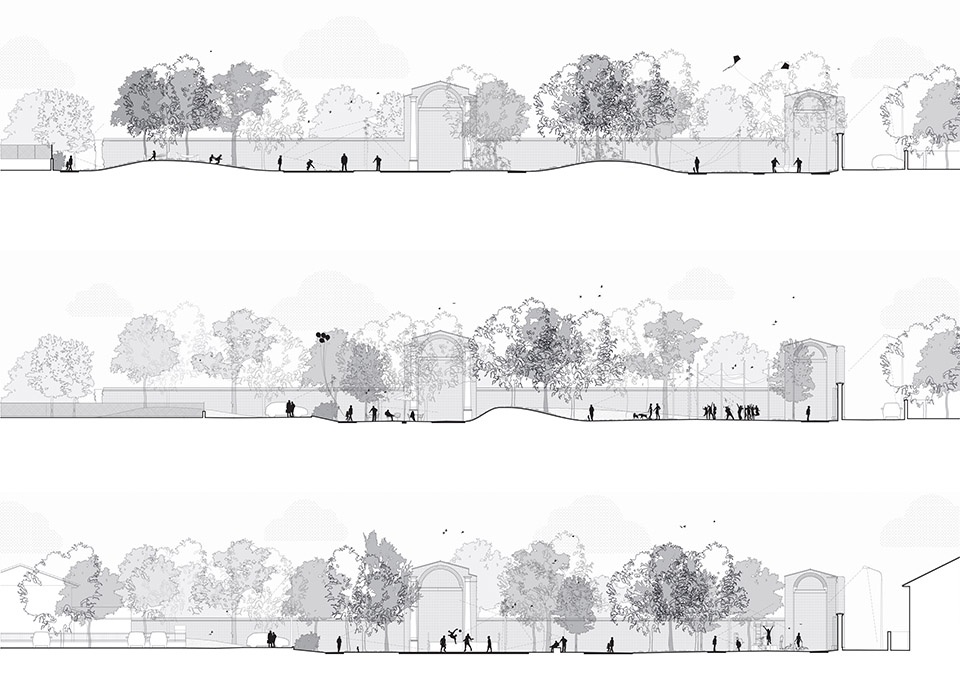green kilometer new equipped urban park by ghisellini architetti