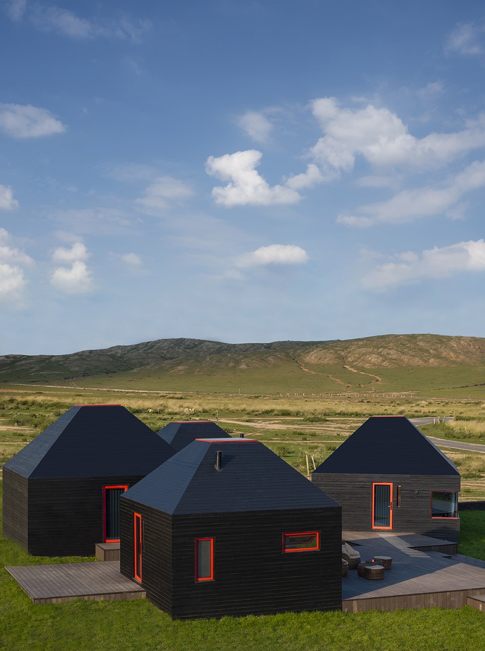 ulanhad volcano hotless cosmic grassland new camp by ger atelier