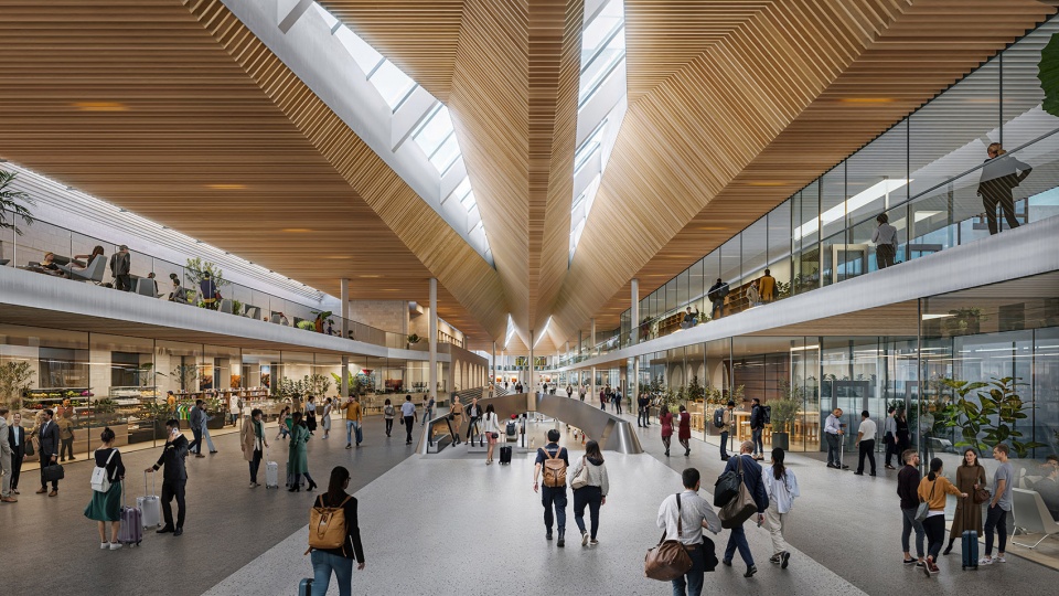 zha wins the architectural competition to design the new arrivals terminal at vilnius airport