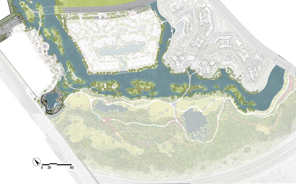 paddleboat park chengdu luxelake eco city by wtd group