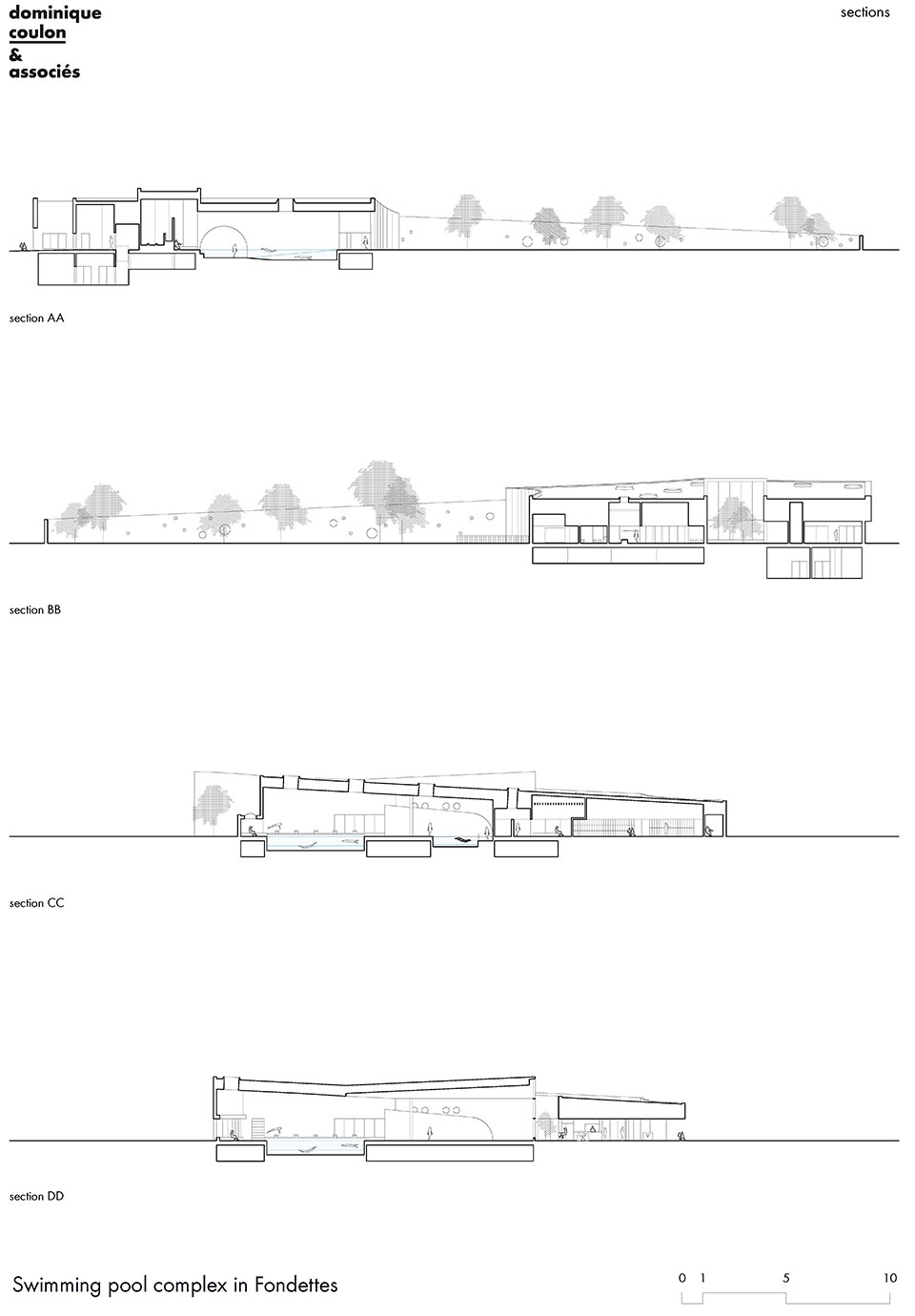 swimming pool complex in fondettes by dominique coulon associes