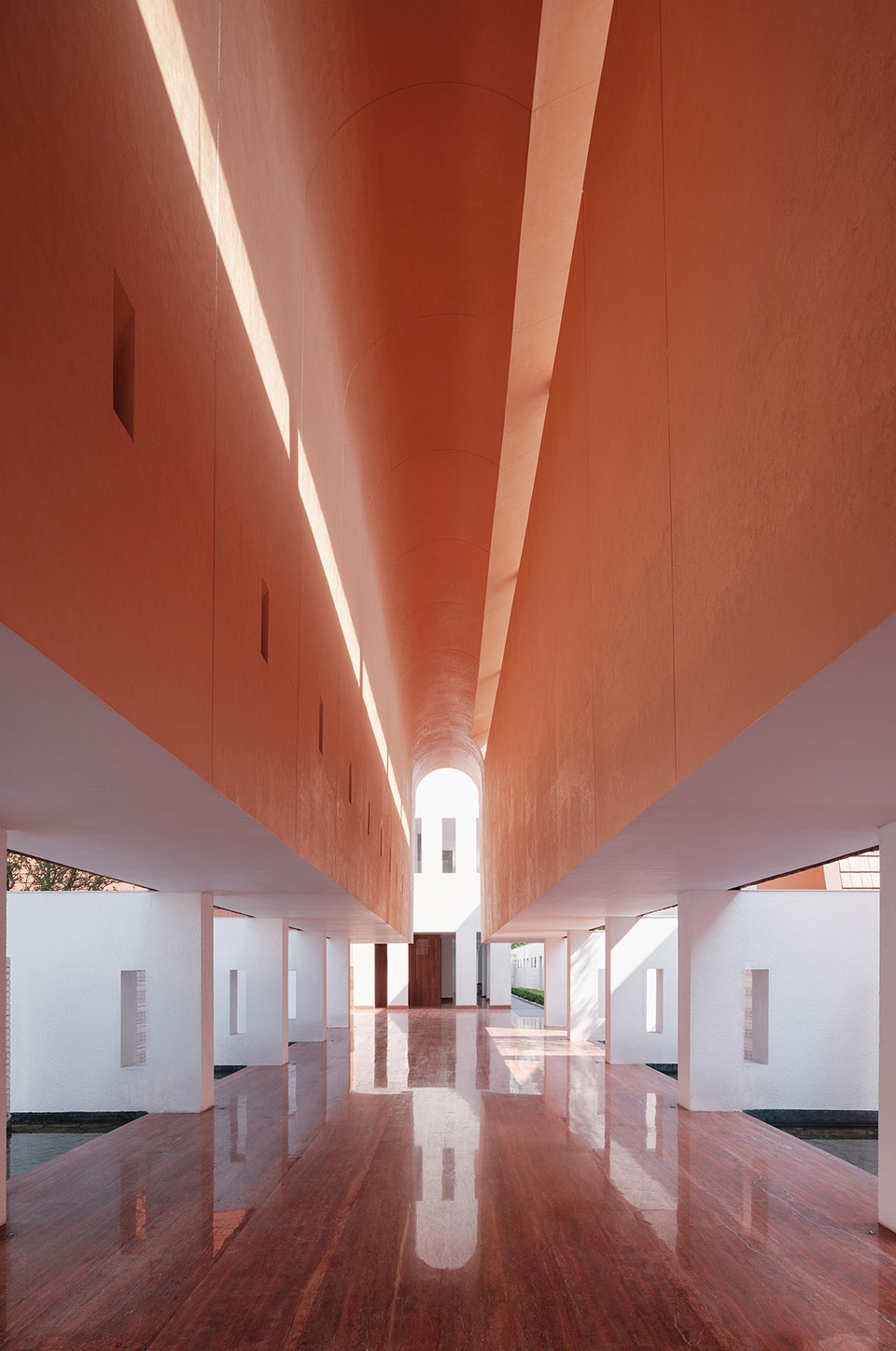 yongli red tile plaza by we arch